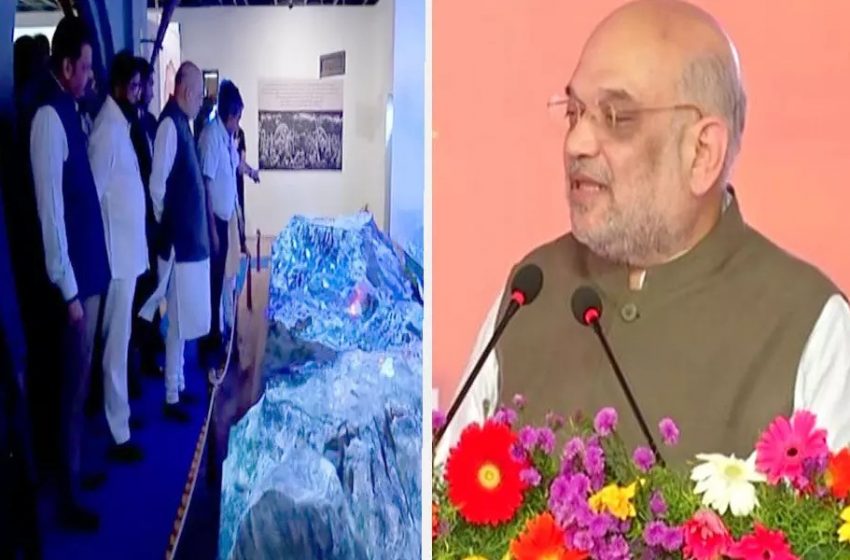  केंद्रीय गृह मंत्री अमित शाह ने थीम पार्क का उद्घाटन किया