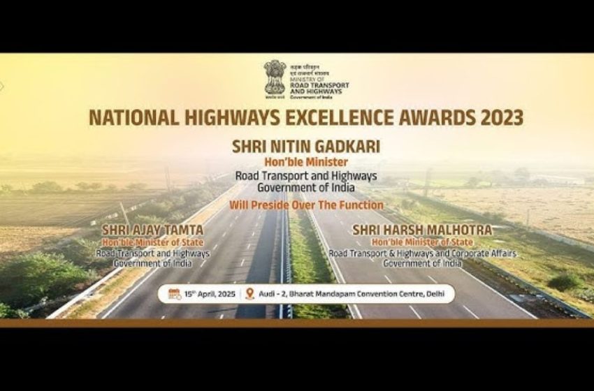 राष्ट्रीय राजमार्ग विकास में उत्कृष्टता प्रदान करने वाले पेशेवरों को सम्मानित करने के लिए नई दिल्ली के भारत मंडपम में 'राष्ट्रीय राजमार्ग उत्कृष्टता पुरस्कार 2023' (एनएचईए 2023) के छठे संस्करण का आयोजन किया गया।