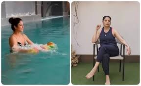  योग से होती है इन अभिनेत्रियों के दिन की शुरूआत,भाग्यश्री का ग्लो देख हर कोई हैरान