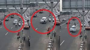  दिल्ली-मेरठ एक्सप्रेसवे पर ट्रैफिक पुलिसकर्मी को मारी टक्कर, 7 फीट हवा में उछाला