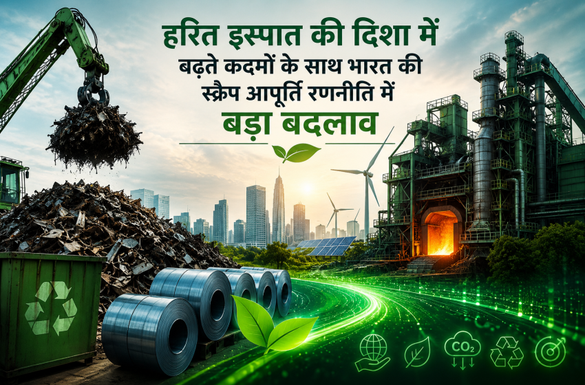  हरित इस्पात की ओर बढ़ते भारत में स्क्रैप बनेगा रणनीतिक संसाधन, ISMC 2026 में होगी भविष्य की आपूर्ति रणनीति पर चर्चा